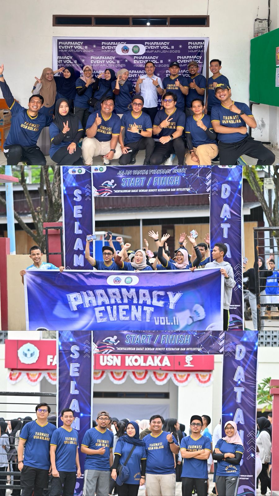 Semarak Kebersamaan dalam Jalan Santai Pharmacy Event Vol. II Prodi Farmasi FST USN Kolaka